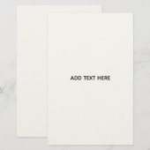 Maak je eigen wit briefpapier (Voorkant / Achterkant)