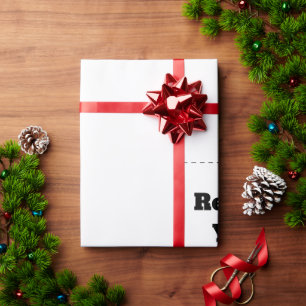 Maak je eigen wit cadeaupapier