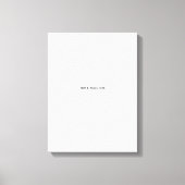 Maak je eigen wit canvas afdruk (Voorkant)
