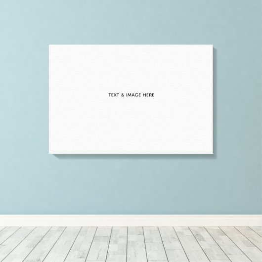 Maak je eigen wit canvas afdruk (Insitu (Houten vloer))