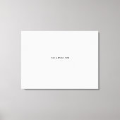 Maak je eigen wit canvas afdruk (Voorkant)