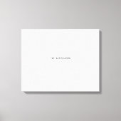 Maak je eigen wit canvas afdruk (Voorkant)