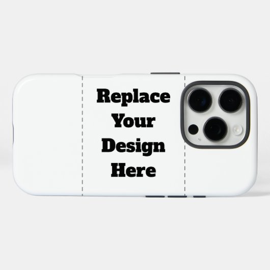 Maak je eigen wit Case-Mate iPhone case (Achterkant (horizontaal))