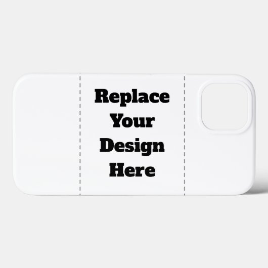Maak je eigen wit Case-Mate iPhone case (Achterkant (horizontaal))