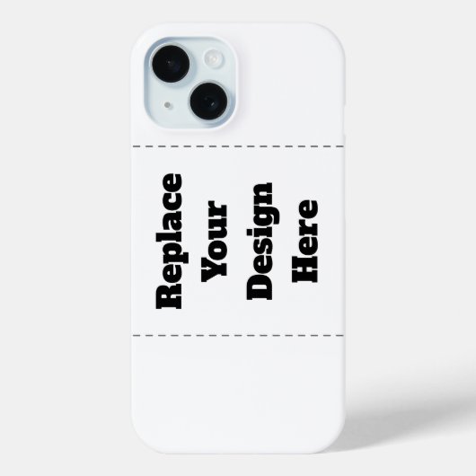 Maak je eigen wit Case-Mate iPhone case (Achterkant)