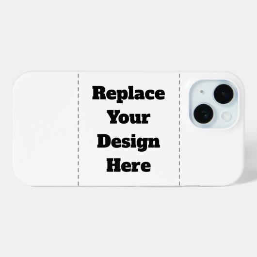 Maak je eigen wit Case-Mate iPhone case (Achterkant (horizontaal))