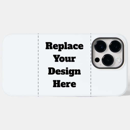 Maak Je Eigen wit Case-Mate iPhone Case (Achterkant (horizontaal))