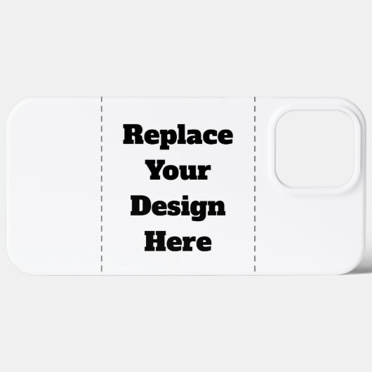 Maak je eigen wit Case-Mate iPhone case (Achterkant (horizontaal))