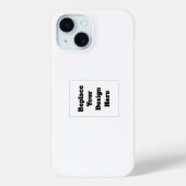 Maak je eigen wit Case-Mate iPhone case (Achterkant)