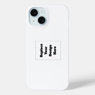 Maak je eigen wit iPhone 15 case