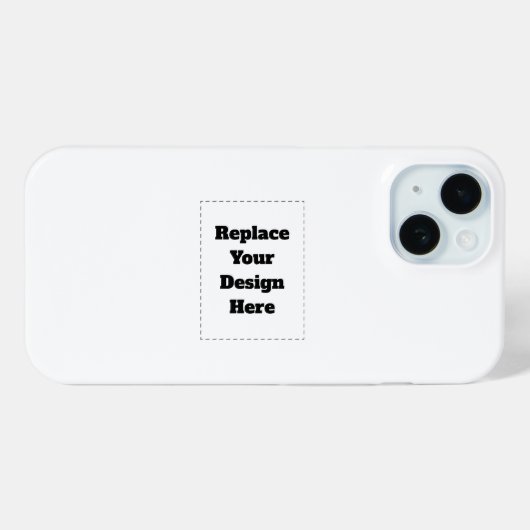 Maak je eigen wit Case-Mate iPhone case (Achterkant (horizontaal))