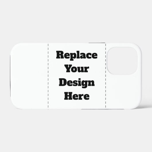 Maak je eigen wit Case-Mate iPhone case (Achterkant (horizontaal))