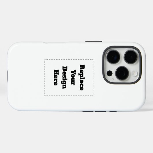Maak je eigen wit Case-Mate iPhone case (Achterkant (horizontaal))