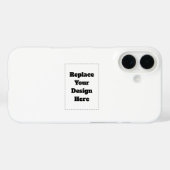 Maak je eigen wit Case-Mate iPhone case (Achterkant (horizontaal))