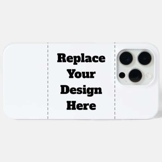 Maak je eigen wit Case-Mate iPhone case (Achterkant (horizontaal))