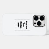 Maak je eigen wit Case-Mate iPhone case (Achterkant (horizontaal))