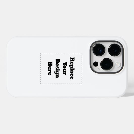 Maak je eigen wit Case-Mate iPhone case (Achterkant (horizontaal))