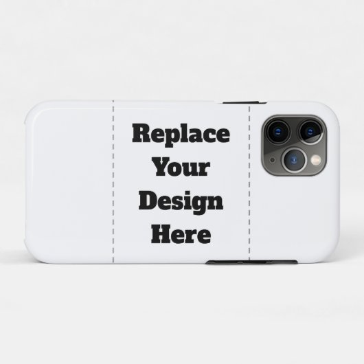 Maak je eigen wit Case-Mate iPhone case (Achterkant (horizontaal))