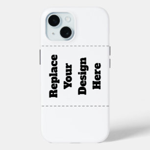 Maak Je Eigen wit iPhone 15 Case