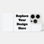 Maak je eigen wit Case-Mate iPhone case (Achterkant (horizontaal))