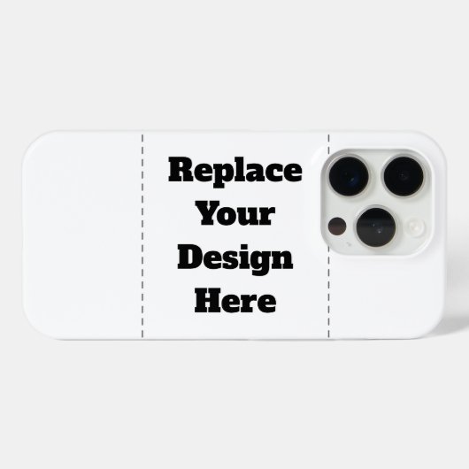 Maak je eigen wit Case-Mate iPhone case (Achterkant (horizontaal))