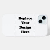 Maak je eigen wit Case-Mate iPhone case (Achterkant (horizontaal))