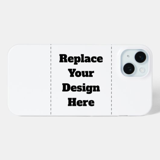 Maak je eigen wit Case-Mate iPhone case (Achterkant (horizontaal))