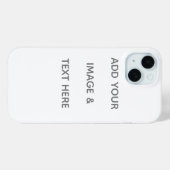 Maak je eigen wit Case-Mate iPhone case (Achterkant (horizontaal))