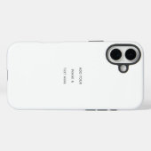 Maak je eigen wit Case-Mate iPhone case (Achterkant (horizontaal))