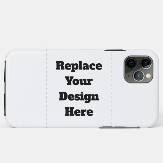 Maak je eigen wit Case-Mate iPhone case (Achterkant (horizontaal))