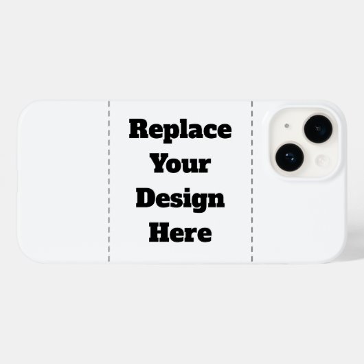 Maak je eigen wit Case-Mate iPhone case (Achterkant (horizontaal))