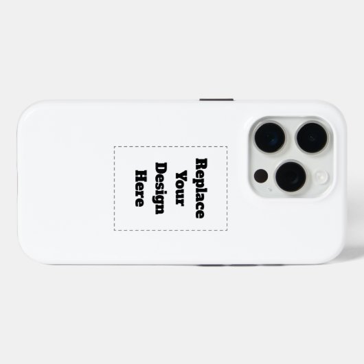 Maak je eigen wit Case-Mate iPhone case (Achterkant (horizontaal))