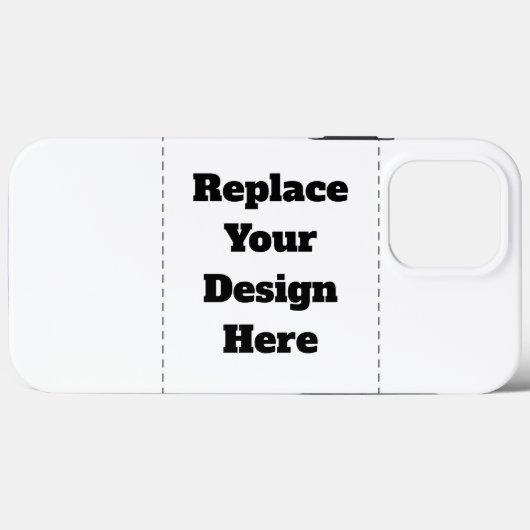 Maak je eigen wit Case-Mate iPhone case (Achterkant (horizontaal))