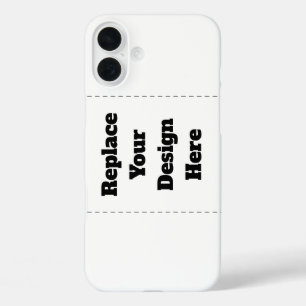 Maak je eigen wit iPhone 16 plus hoesje