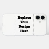 Maak je eigen wit Case-Mate iPhone case (Achterkant (horizontaal))