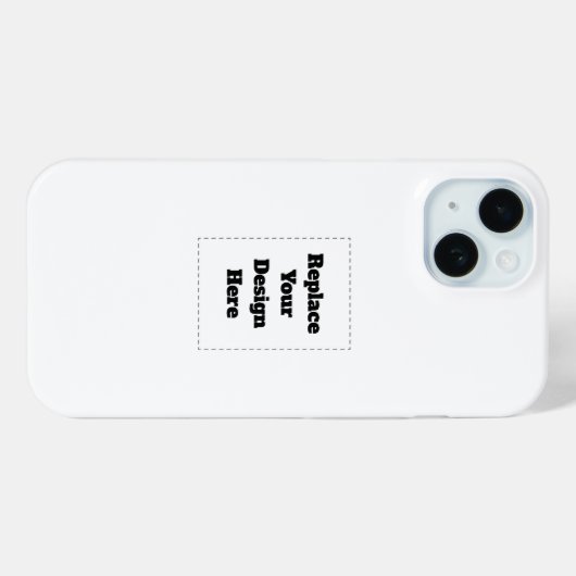 Maak je eigen wit Case-Mate iPhone case (Achterkant (horizontaal))
