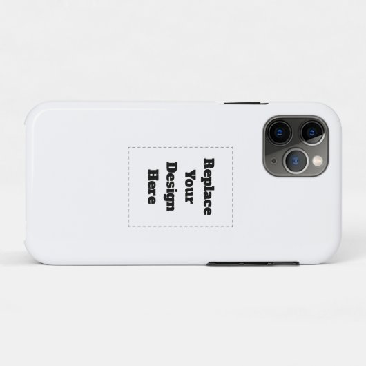 Maak je eigen wit Case-Mate iPhone case (Achterkant (horizontaal))