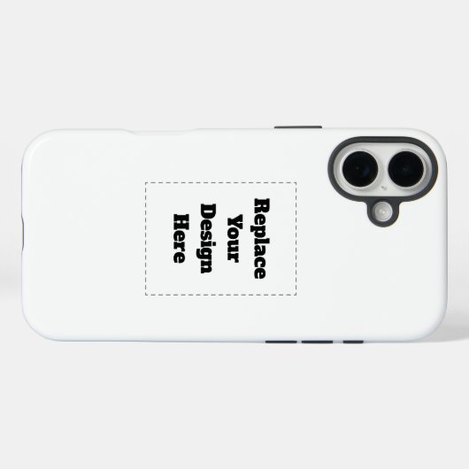 Maak je eigen wit Case-Mate iPhone case (Achterkant (horizontaal))