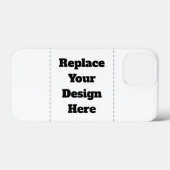 Maak je eigen wit Case-Mate iPhone case (Achterkant (horizontaal))