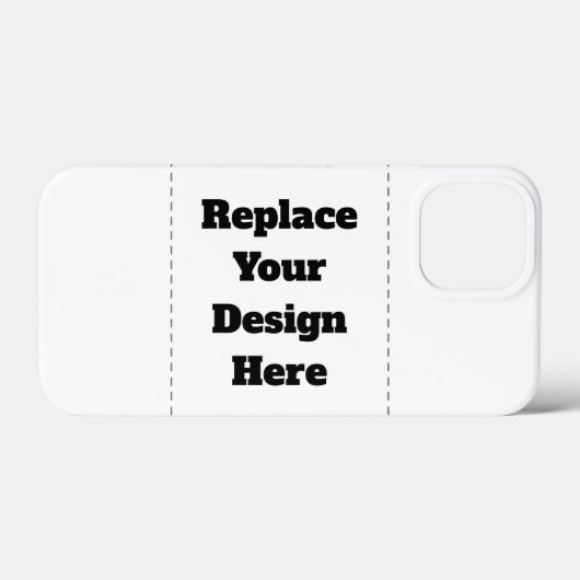 Maak je eigen wit Case-Mate iPhone case (Achterkant (horizontaal))