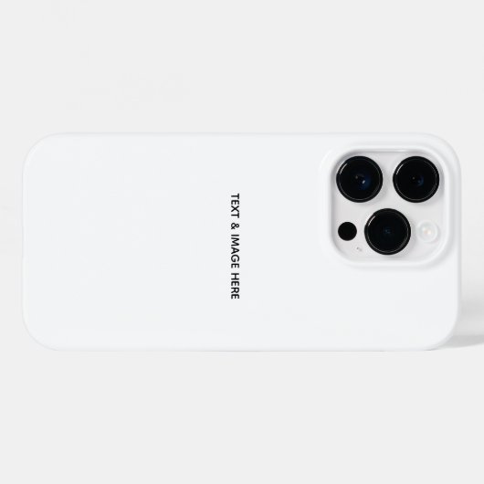 Maak je eigen wit Case-Mate iPhone case (Achterkant (horizontaal))