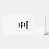 Maak je eigen wit Case-Mate iPhone case (Achterkant (horizontaal))