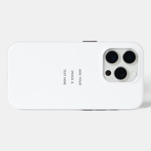 Maak je eigen wit Case-Mate iPhone case (Achterkant (horizontaal))
