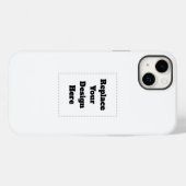 Maak je eigen wit Case-Mate iPhone case (Achterkant (horizontaal))