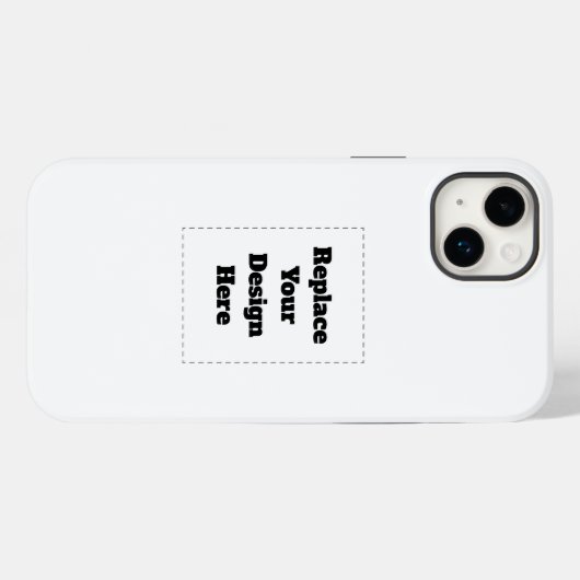 Maak je eigen wit Case-Mate iPhone case (Achterkant (horizontaal))