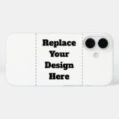 Maak je eigen wit Case-Mate iPhone case (Achterkant (horizontaal))