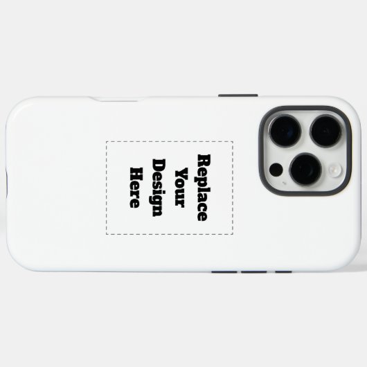 Maak je eigen wit Case-Mate iPhone case (Achterkant (horizontaal))