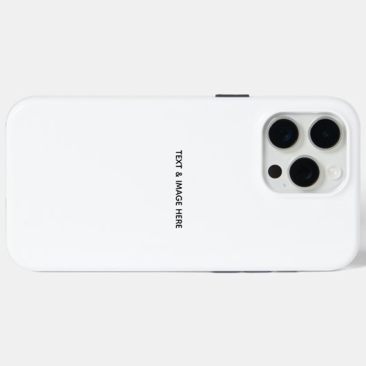 Maak je eigen wit Case-Mate iPhone case (Achterkant (horizontaal))