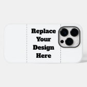 Maak je eigen wit Case-Mate iPhone case (Achterkant (horizontaal))