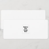 Maak je eigen wit feestdagenkaart (Voorkant / Achterkant)